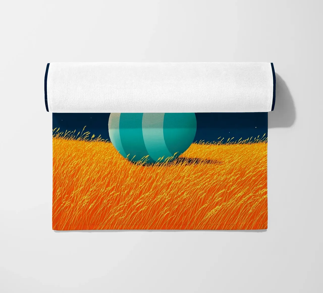 Ball In Open Field - Pop Art strandhanddoek van ColorCrash Gallery