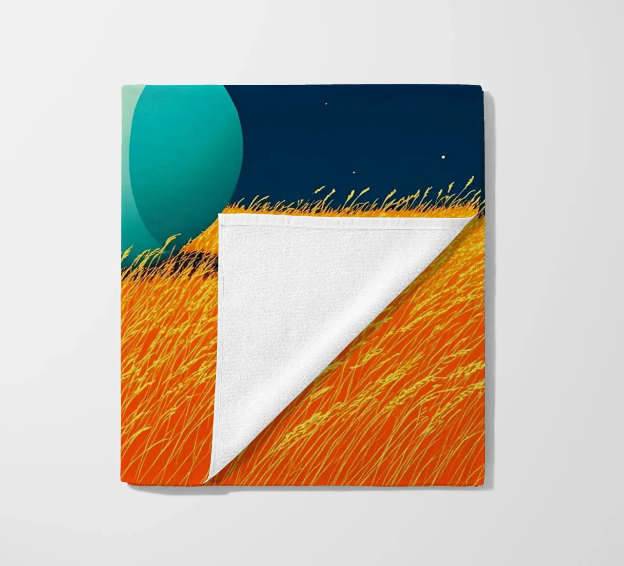 Ball In Open Field - Pop Art strandhanddoek van ColorCrash Gallery