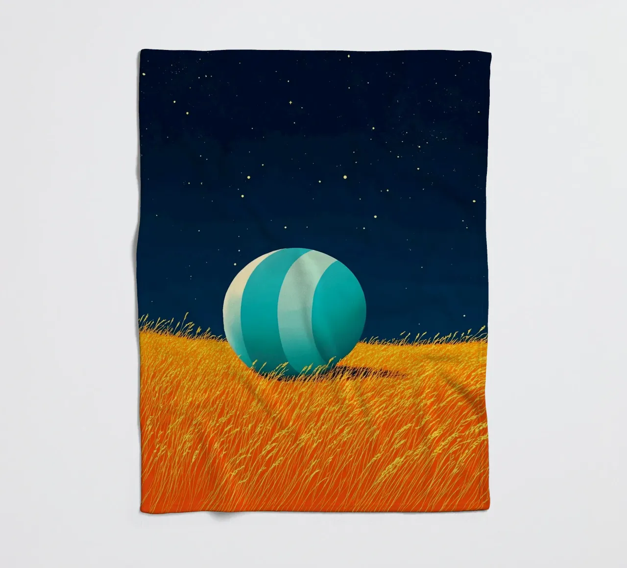 Ball In Open Field - Pop Art fleecedeken van ColorCrash Gallery
