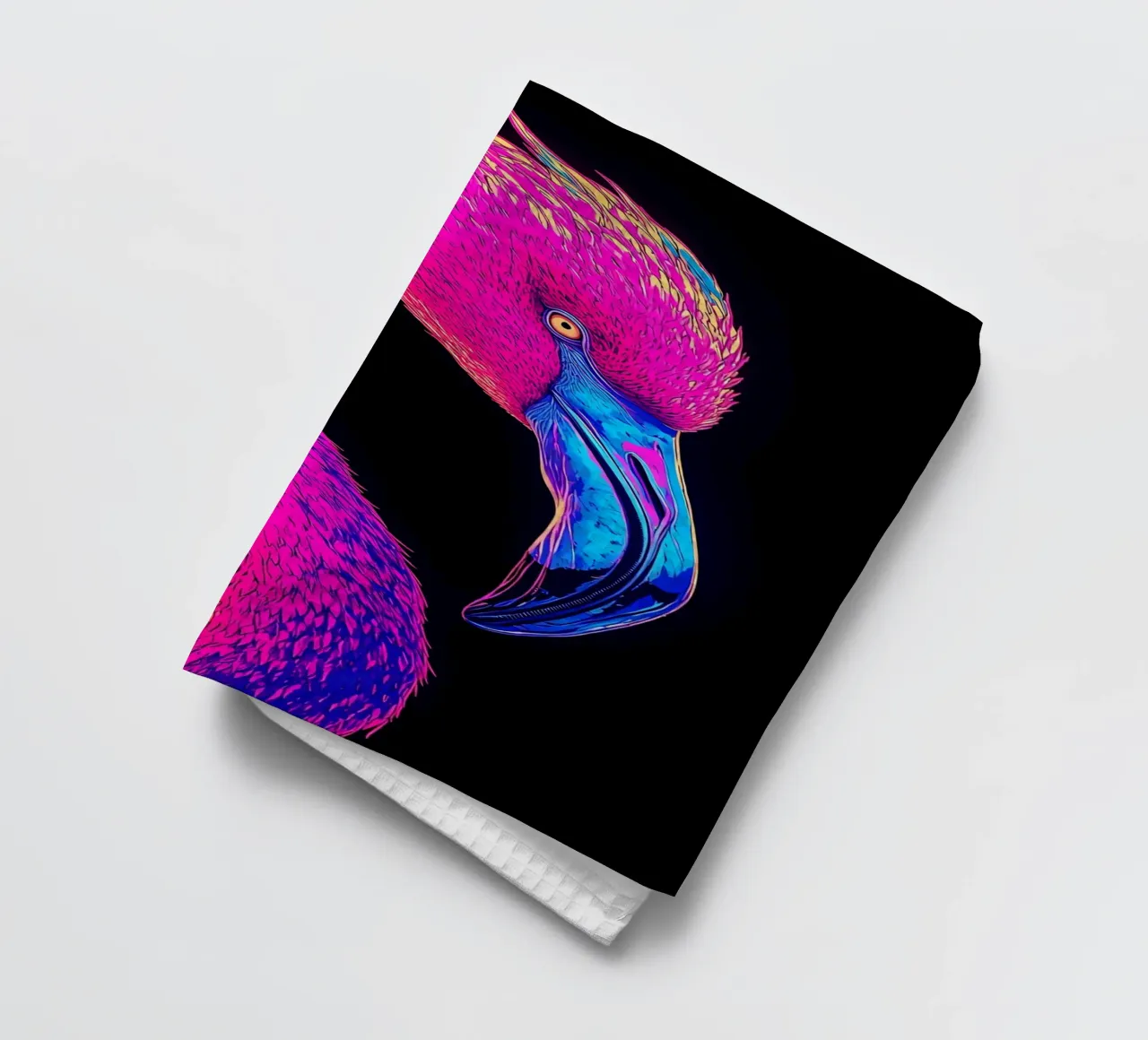 Flamant - Pop Art torchon de ColorCrash Gallery