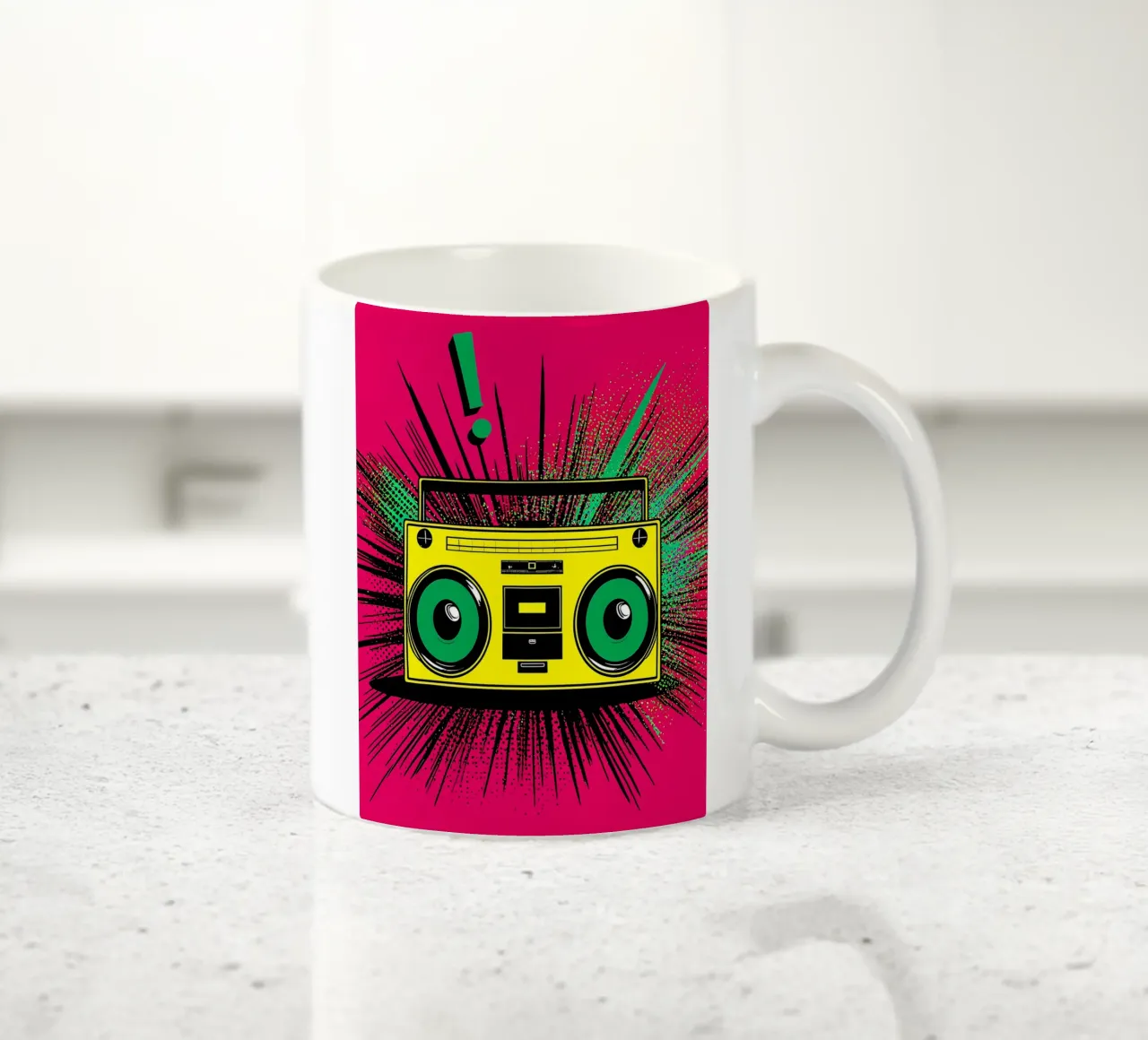 Boombox - Pop Art tazza in ceramica da ColorCrash Gallery