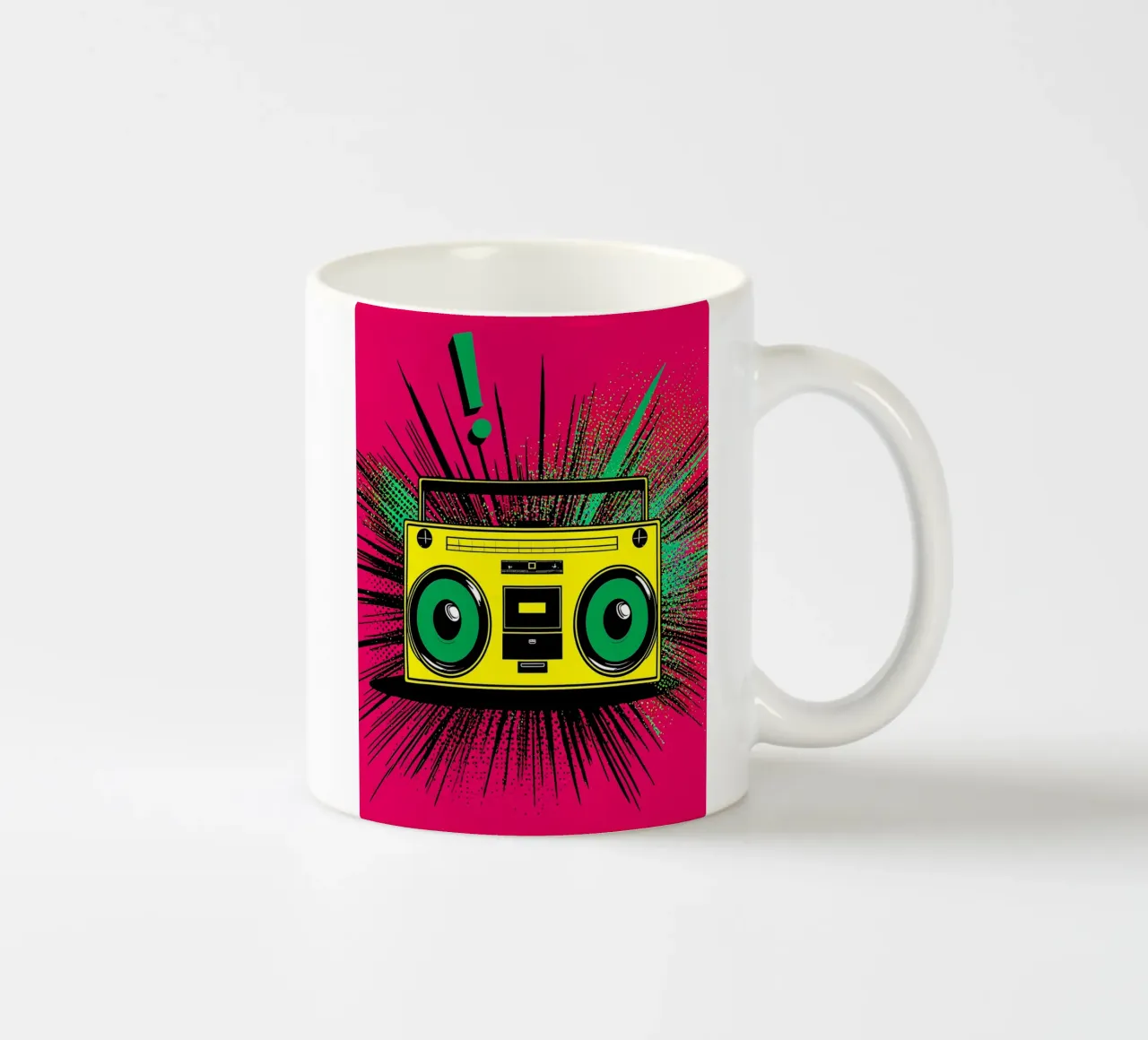 Boombox - Pop Art tazza in ceramica da ColorCrash Gallery
