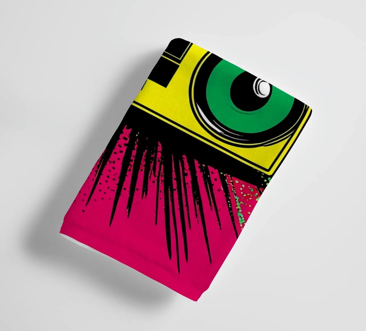 Boombox - Pop-Art Handtuch von ColorCrash Gallery