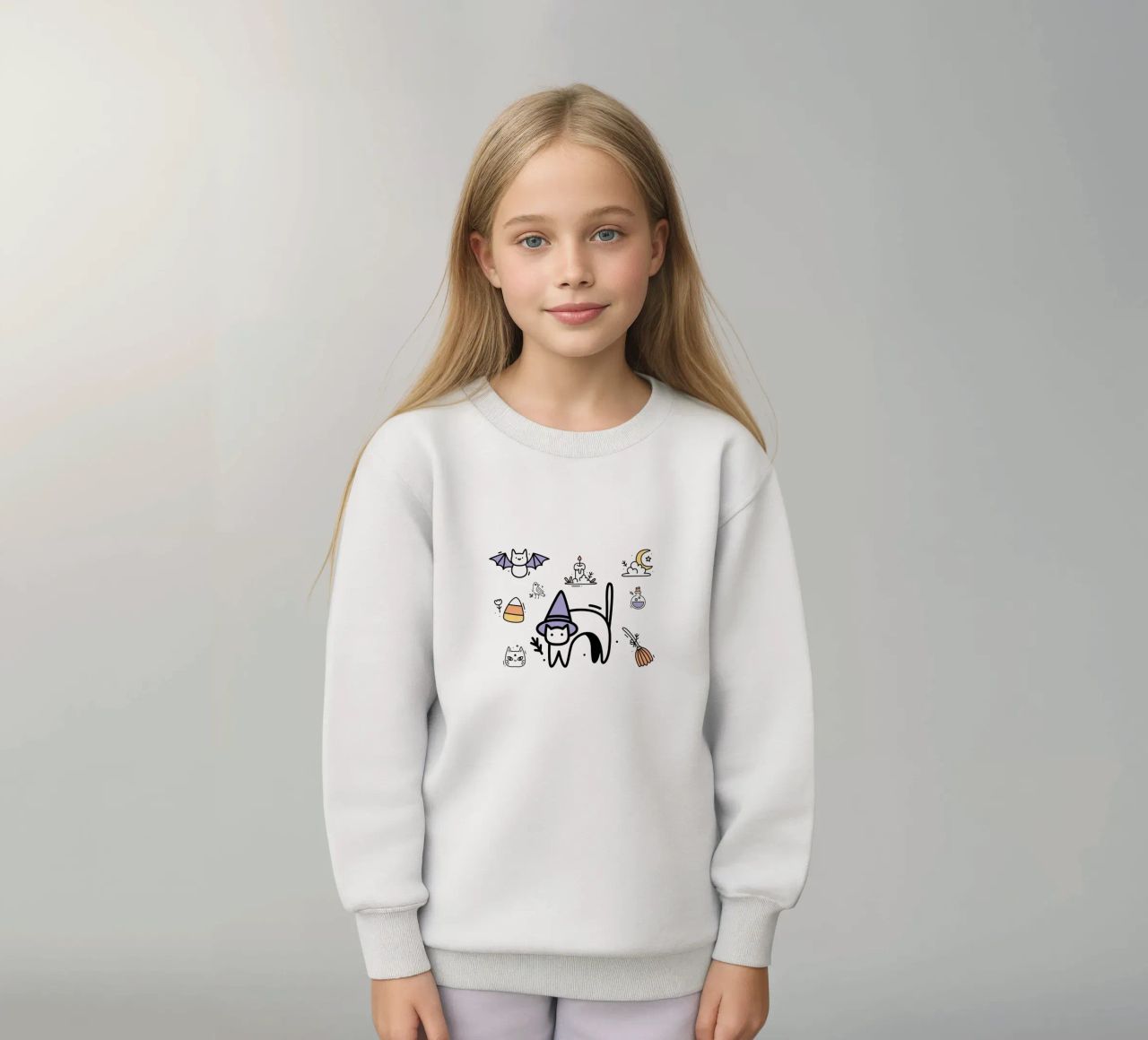 lindo gato sudadera para niño de khoailang