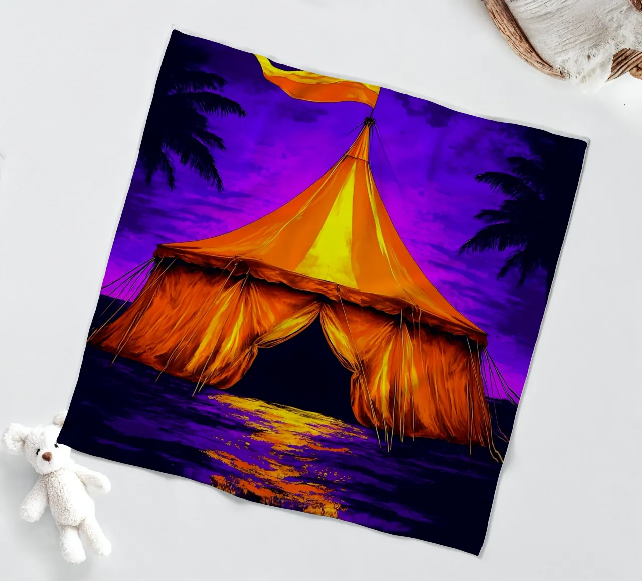 Circo - Pop Art coperta in pile da ColorCrash Gallery