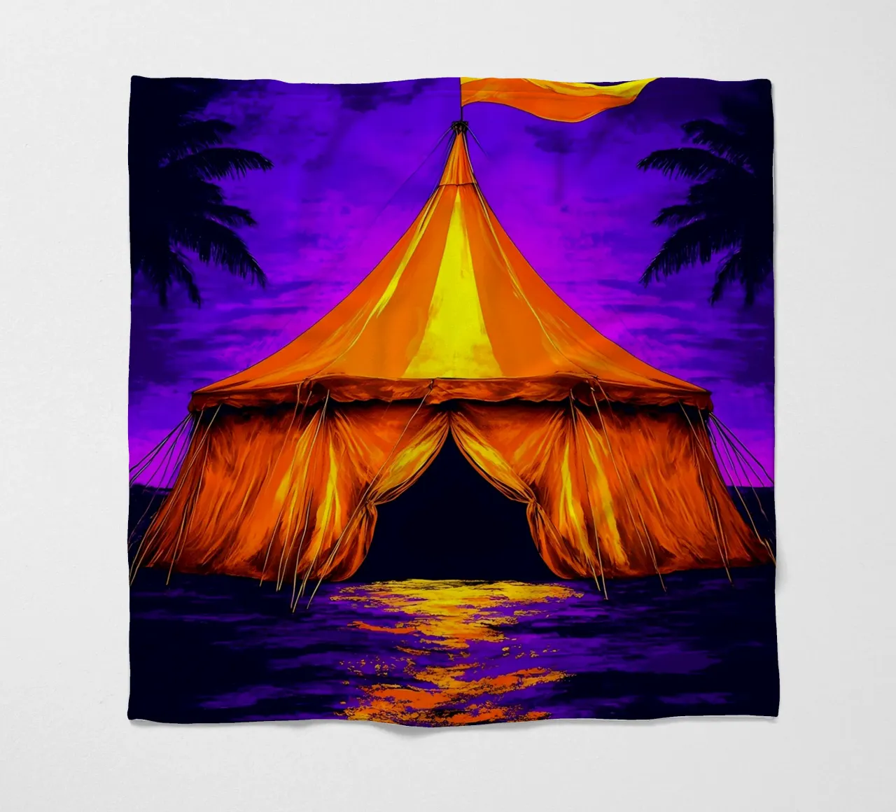 Circo - Pop Art coperta in pile da ColorCrash Gallery