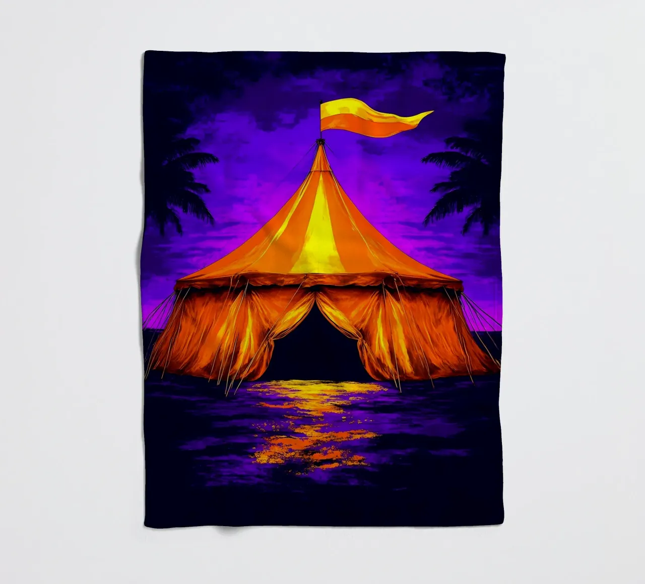 Circo - Pop Art coperta in pile da ColorCrash Gallery