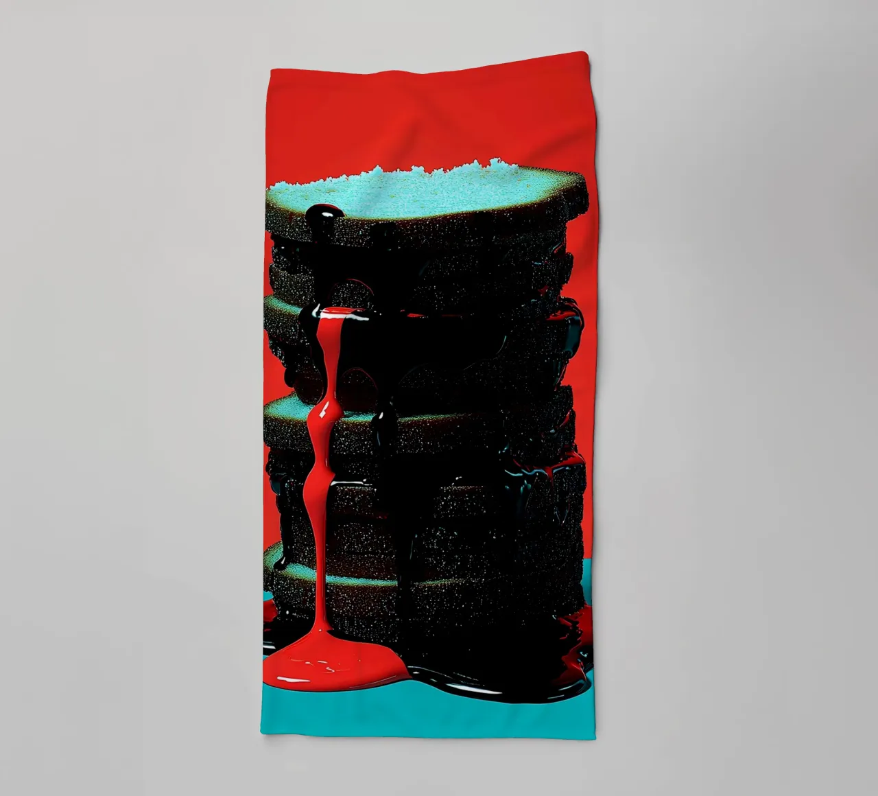Stack Of Bread - Pop Art towel by ColorCrash Gallery