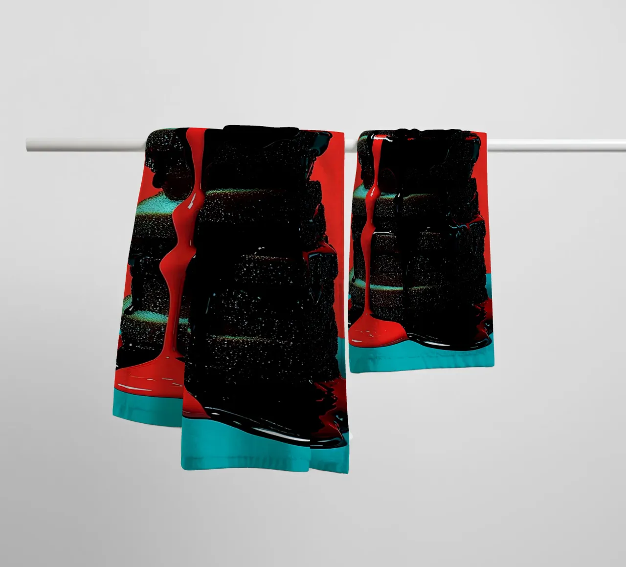 Stack Of Bread - Pop Art towel by ColorCrash Gallery