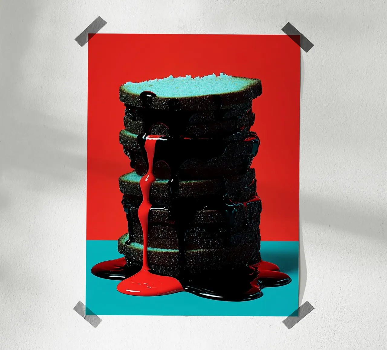 Pila di pane - Pop Art poster da ColorCrash Gallery