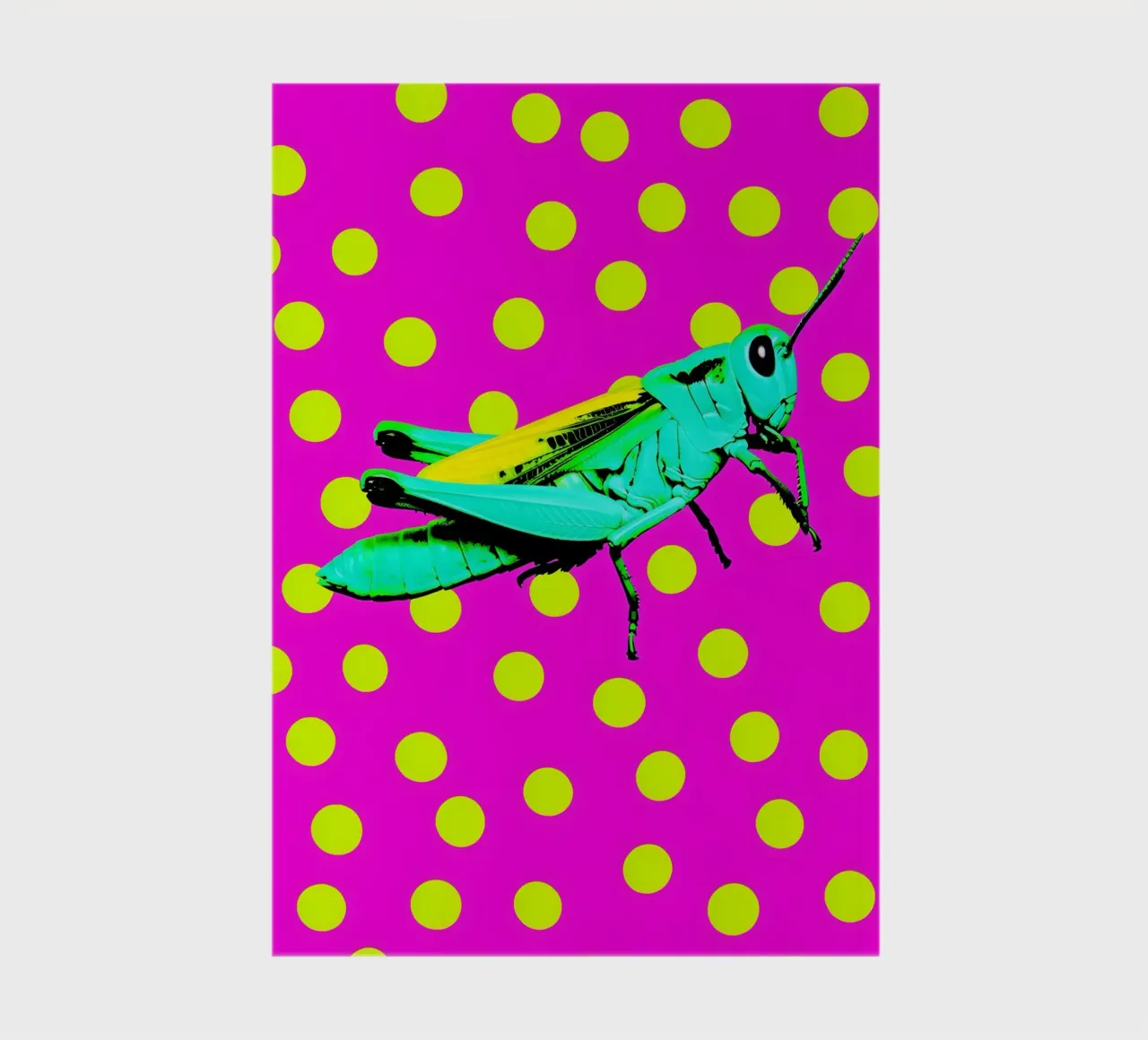 Grasshopper - Pop Art notebook by ColorCrash Gallery