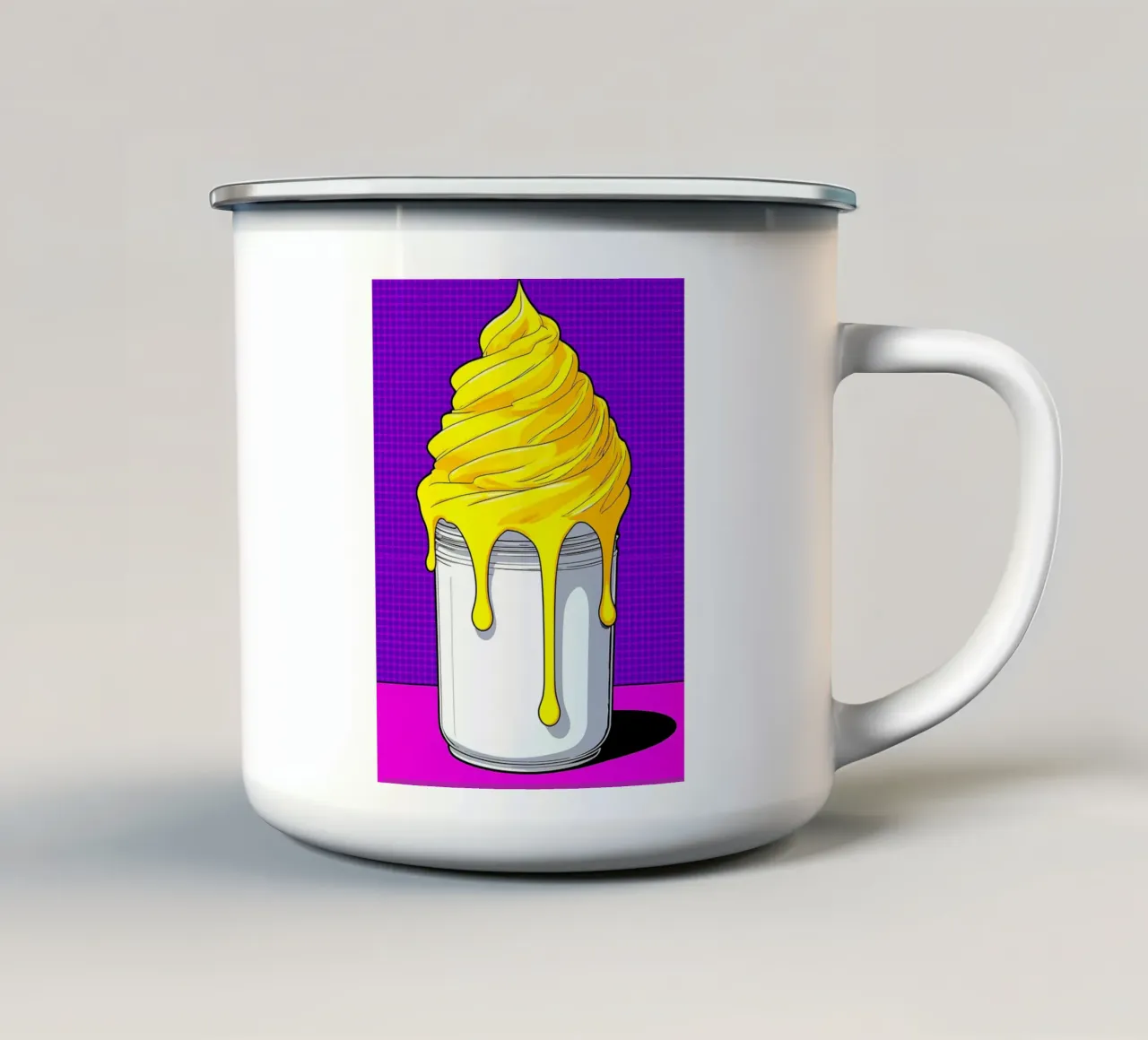 Gelato - Pop Art tazza in smalto da ColorCrash Gallery