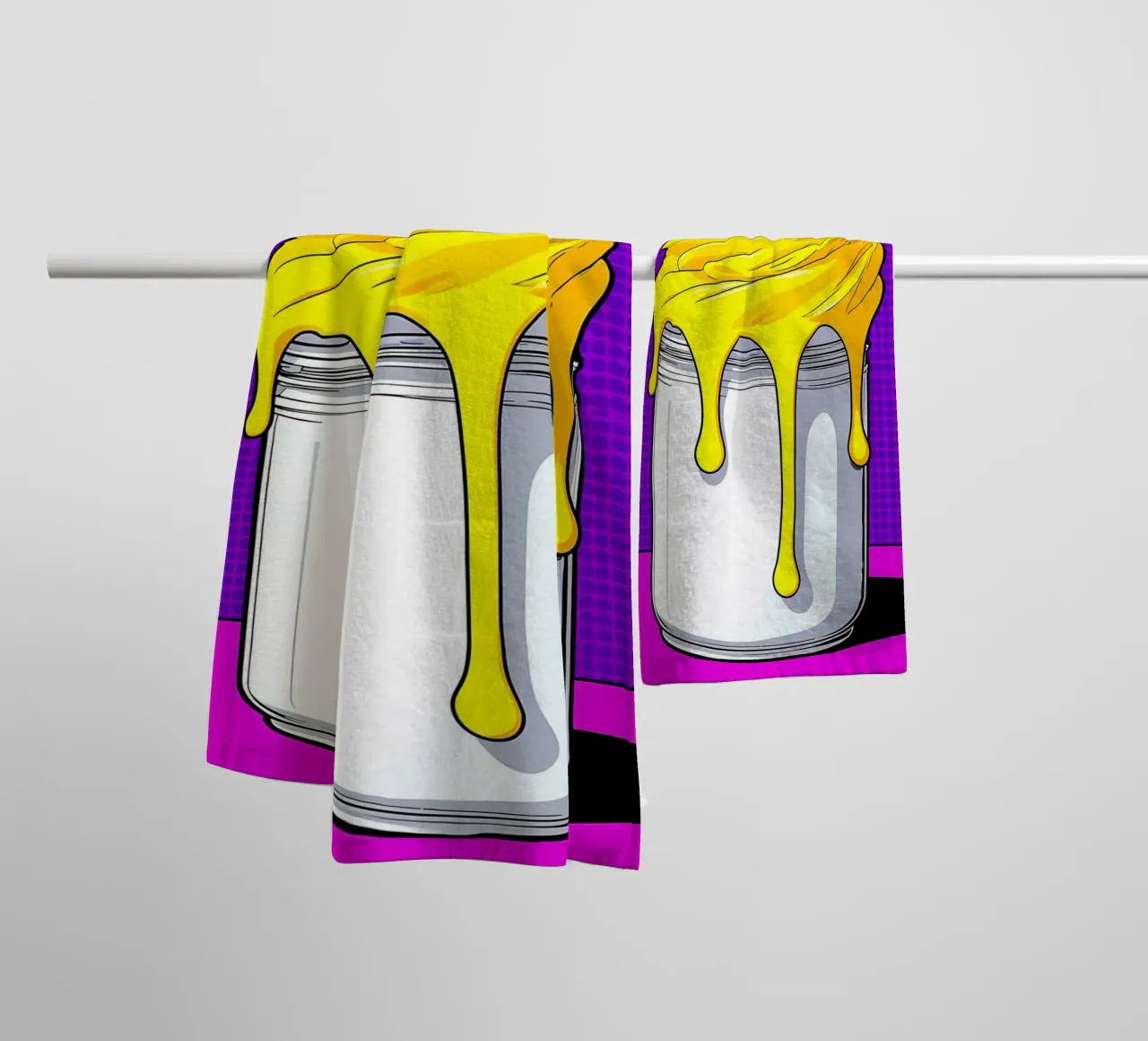 Ice Cream - Pop Art towel by ColorCrash Gallery