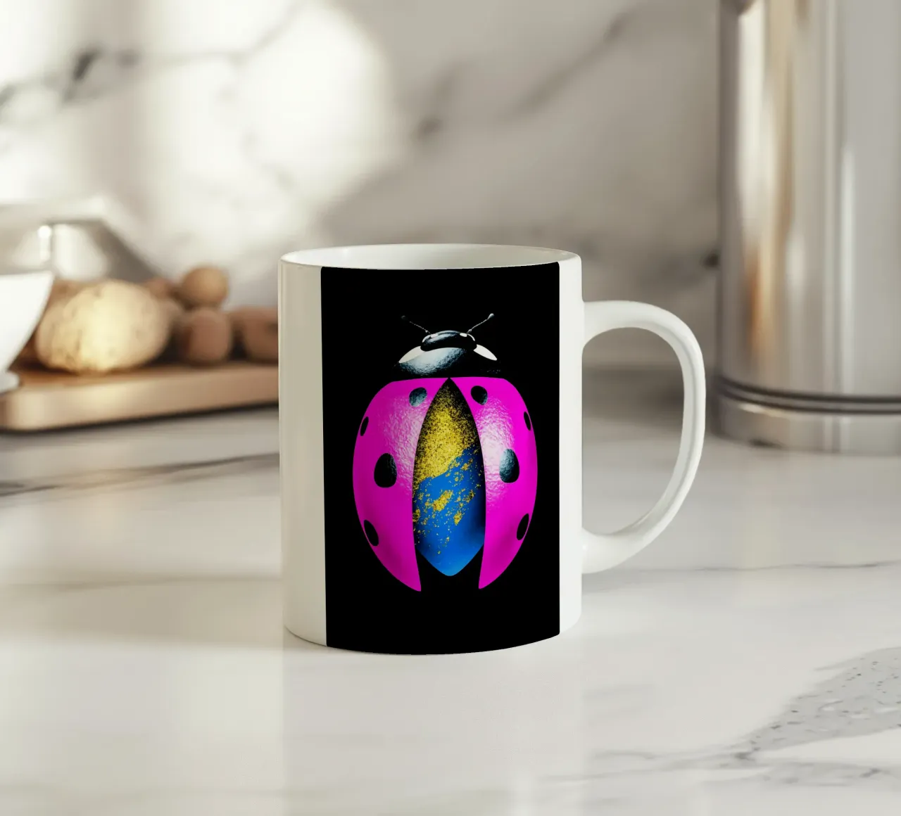 Coccinella - Pop Art tazza in ceramica da ColorCrash Gallery
