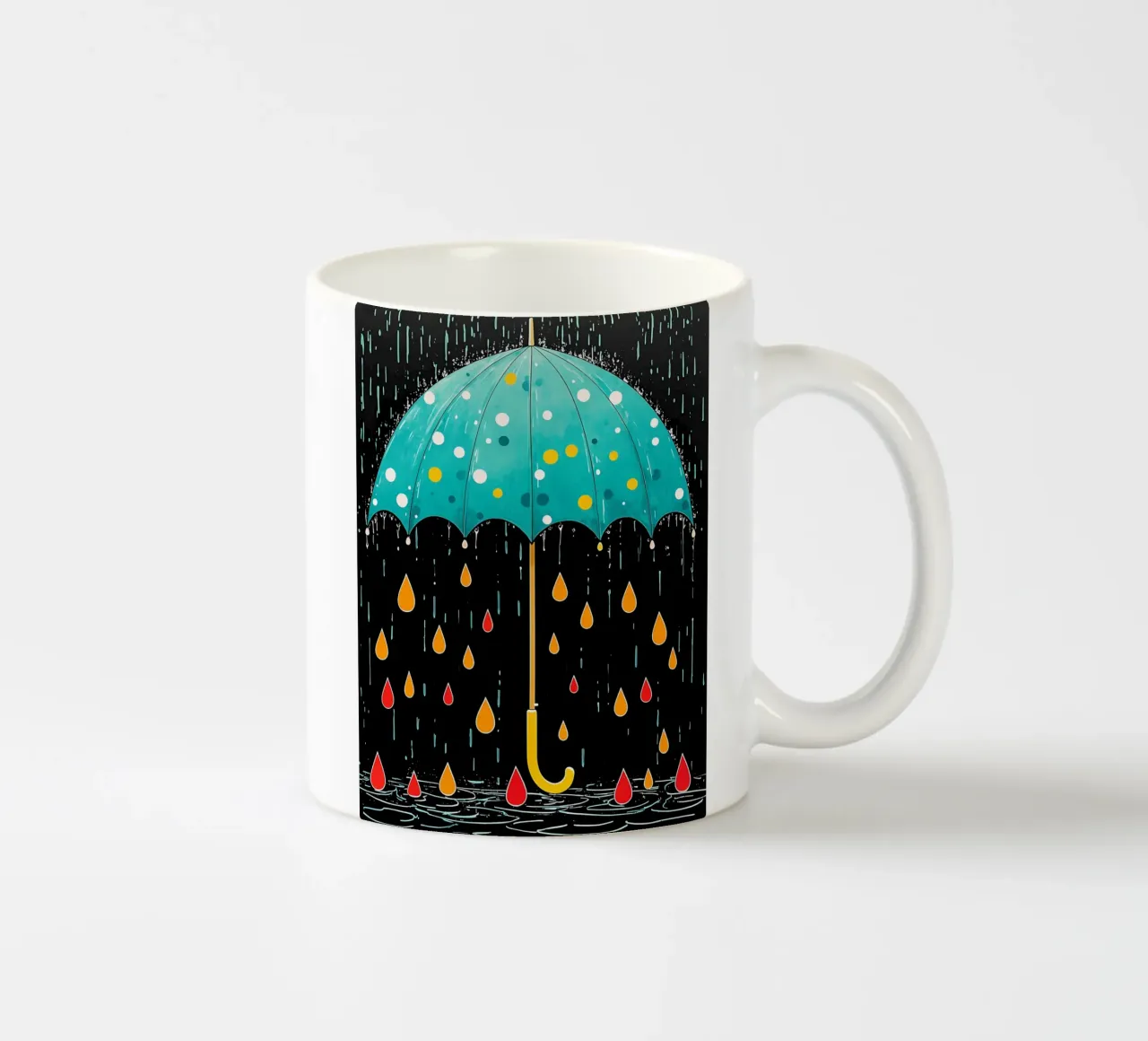 Umbrella - Pop Art tazza in ceramica da ColorCrash Gallery