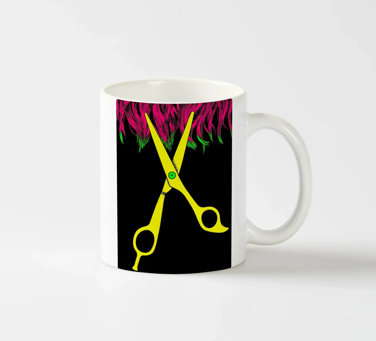 Forbice da barbiere - Pop Art tazza in ceramica da ColorCrash Gallery