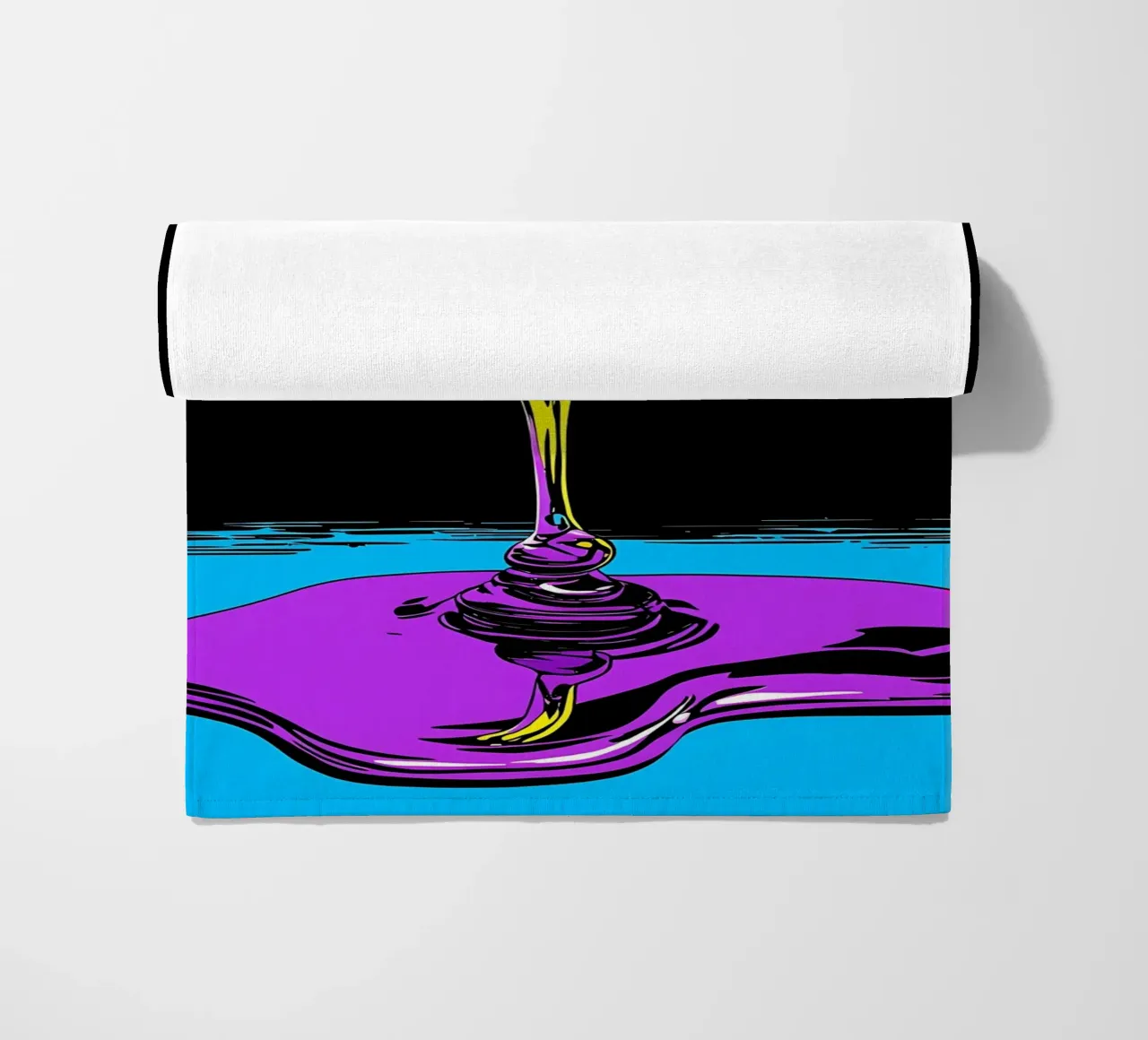 Miele che gocciola dal cucchiaio - Pop Art telo mare da ColorCrash Gallery
