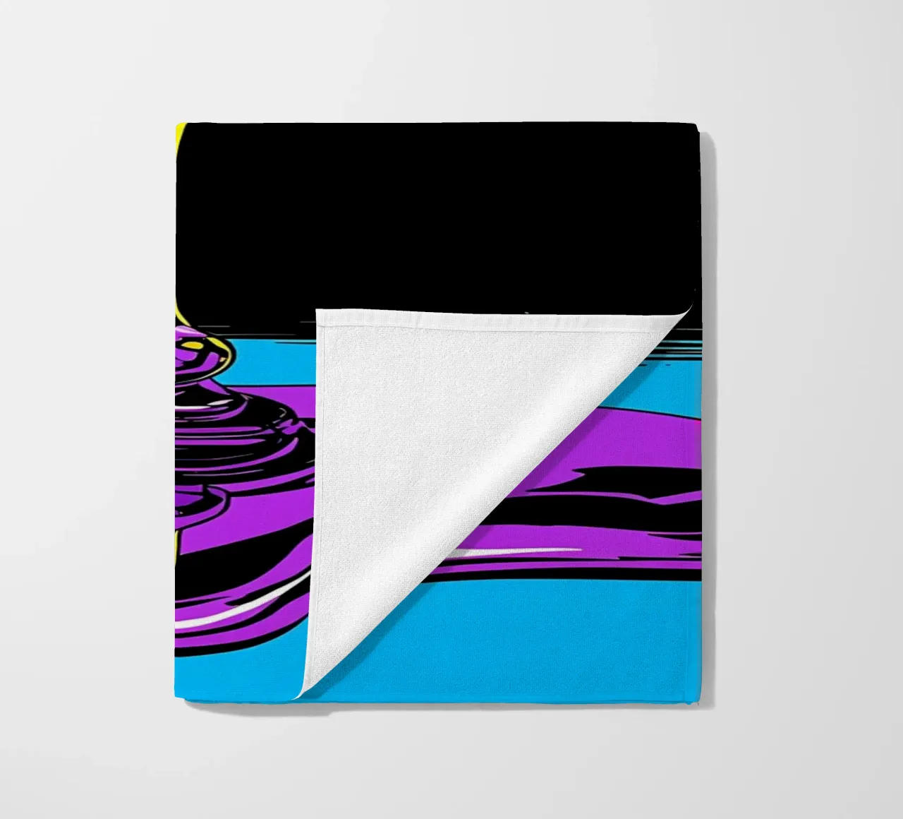 Miele che gocciola dal cucchiaio - Pop Art telo mare da ColorCrash Gallery