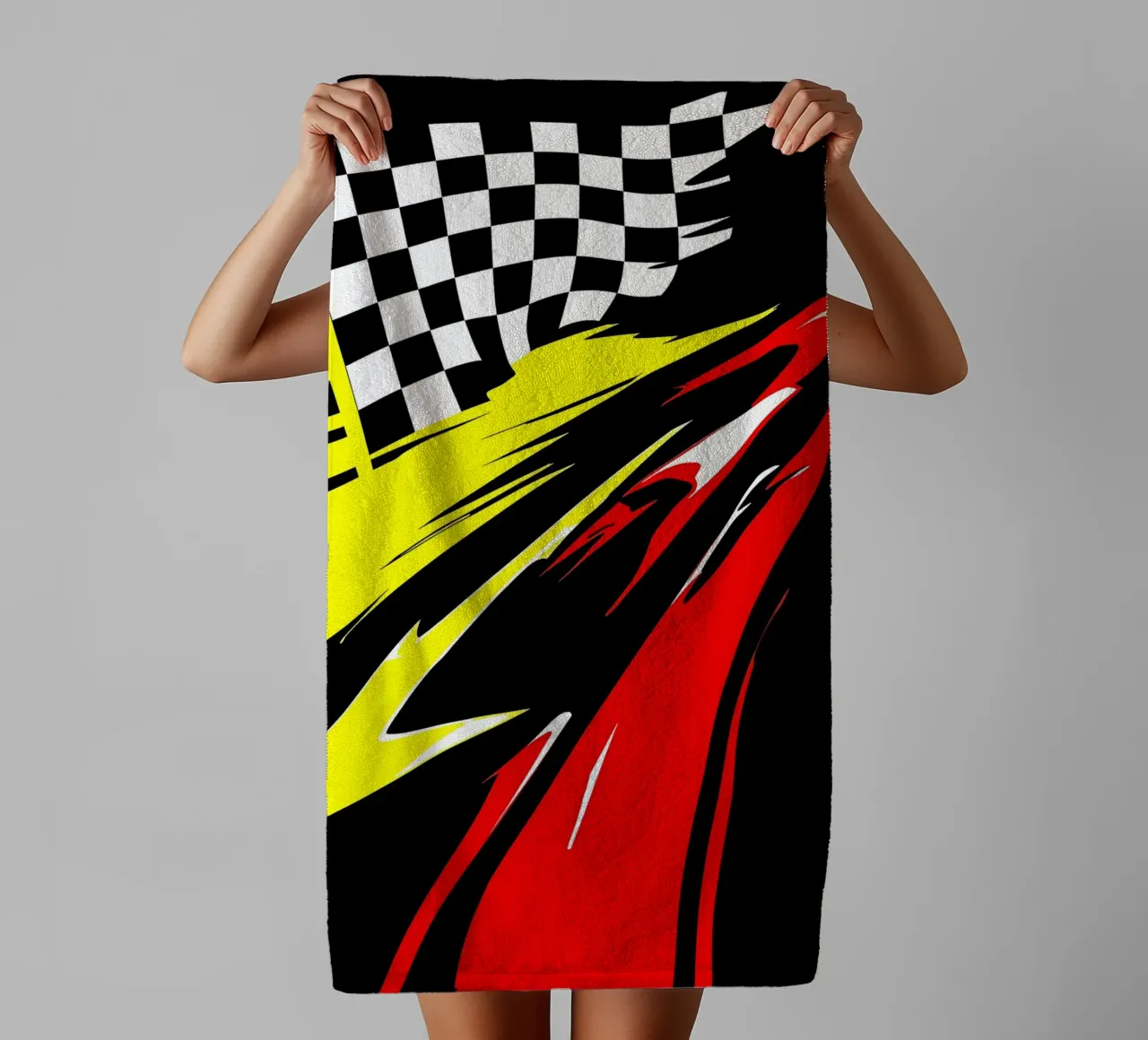 Corsa - Pop Art asciugamano da bagno da ColorCrash Gallery