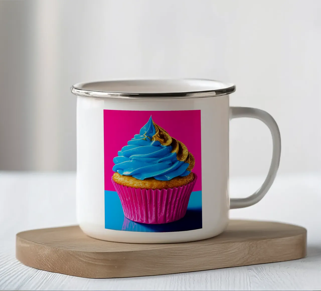 Cupcake - Pop Art tazza in smalto da ColorCrash Gallery