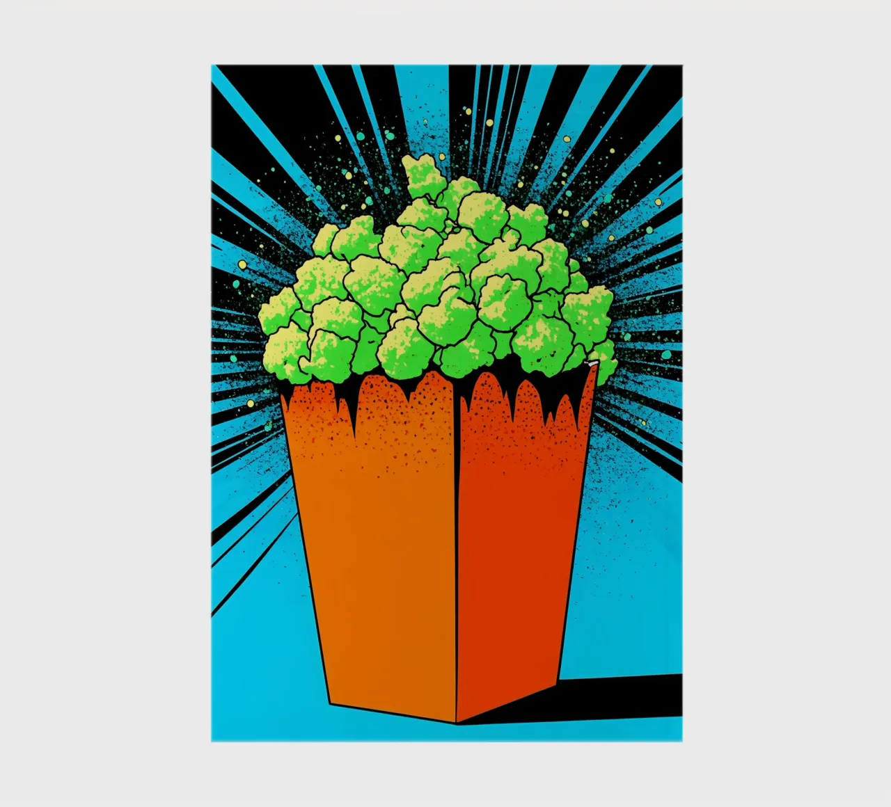 Popcorn - Pop Art notebook by ColorCrash Gallery