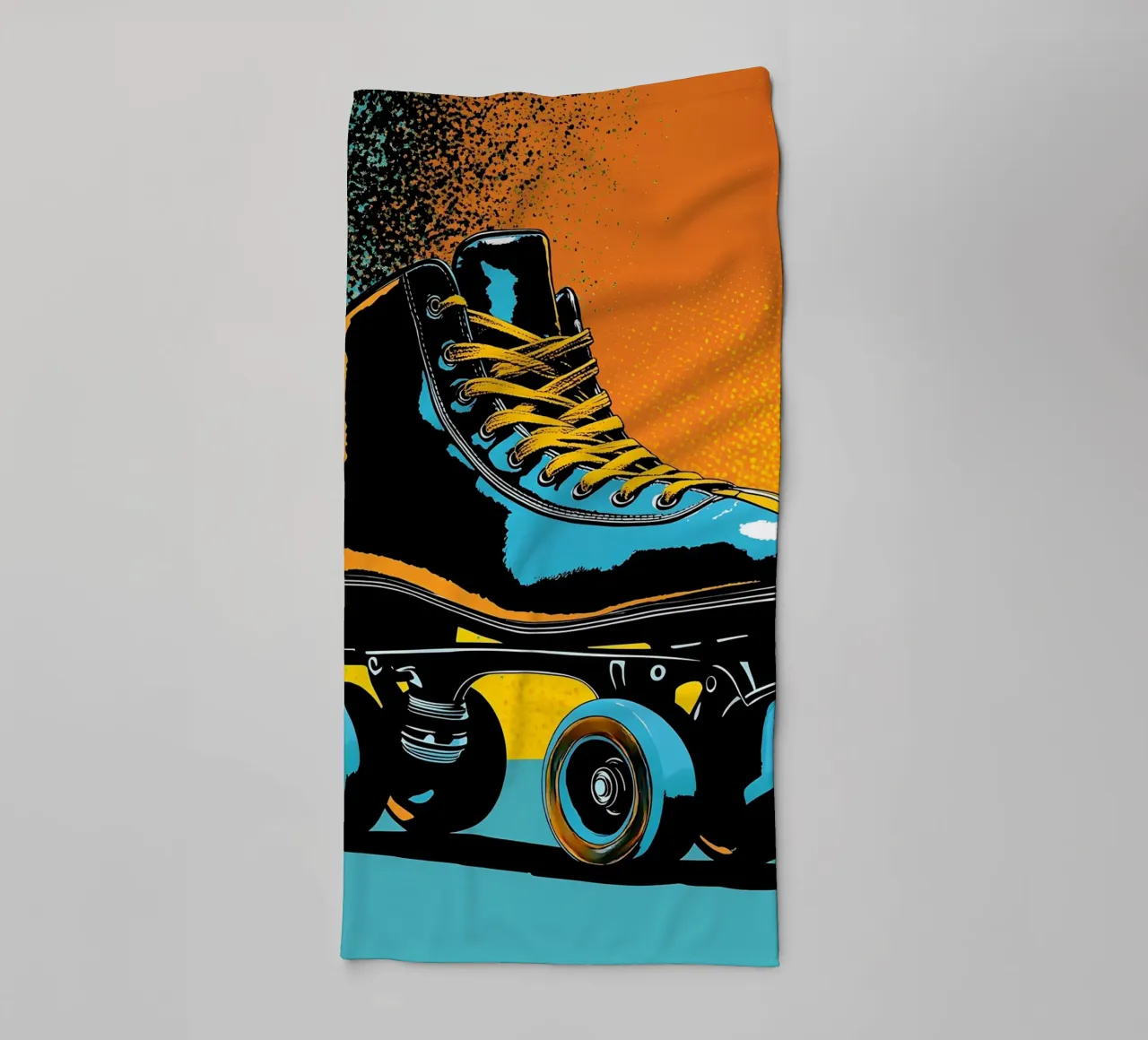 Pattini a rotelle - Pop Art asciugamano da bagno da ColorCrash Gallery