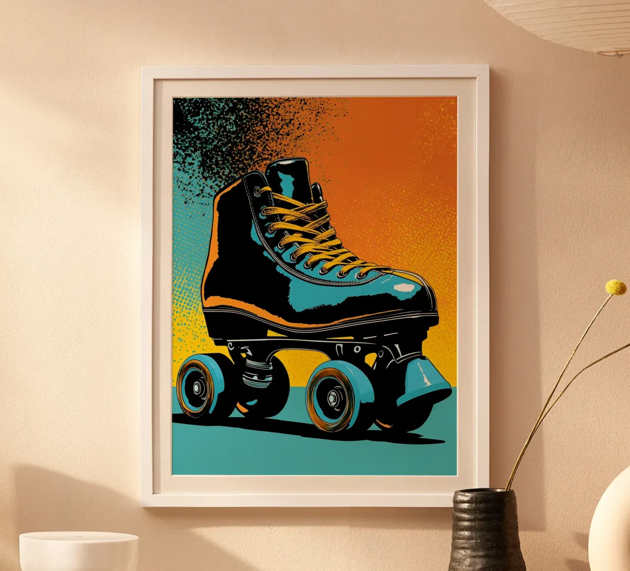 Pattini a rotelle - Pop Art poster da ColorCrash Gallery