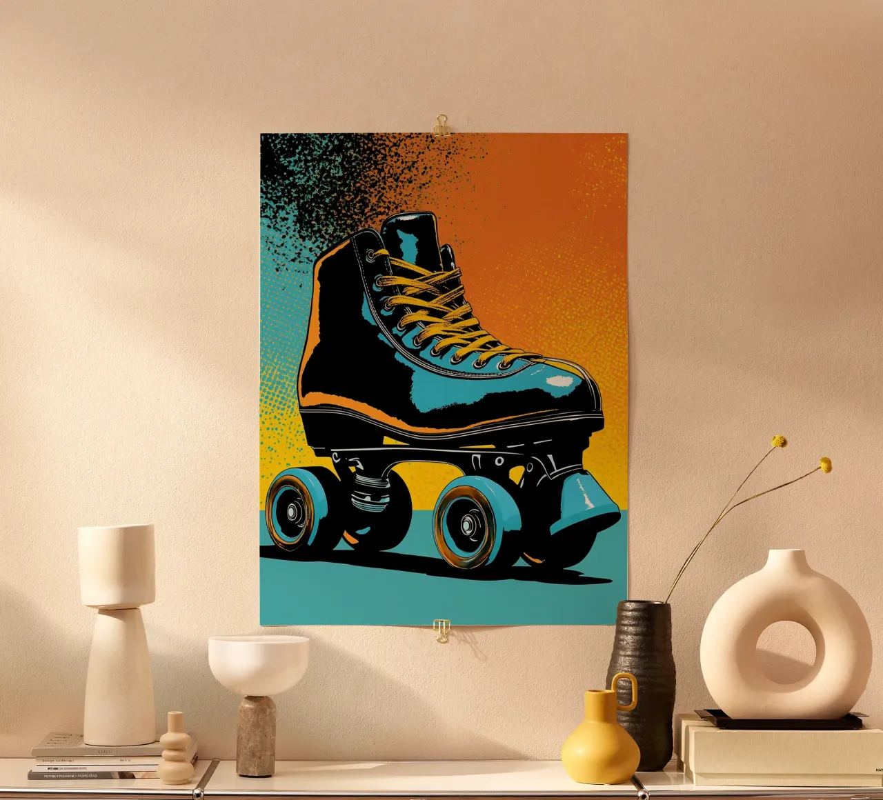 Pattini a rotelle - Pop Art poster da ColorCrash Gallery