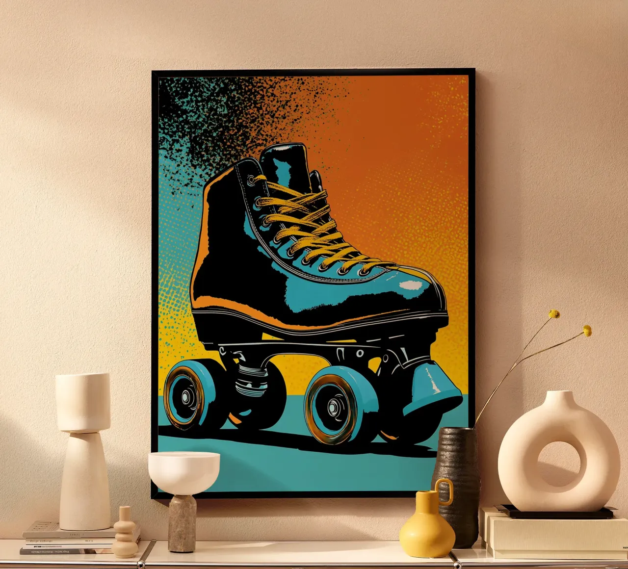 Pattini a rotelle - Pop Art poster da ColorCrash Gallery