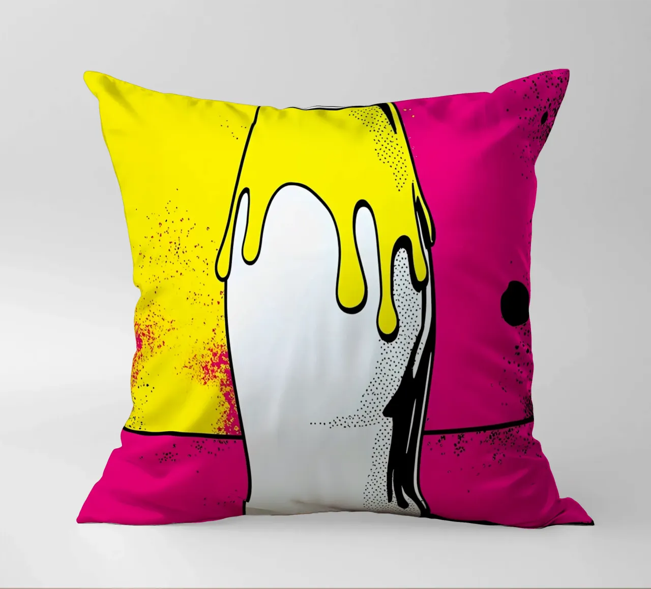 Bottiglia di latte - Pop Art cuscino da ColorCrash Gallery