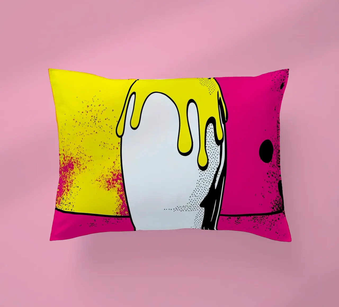 Bottiglia di latte - Pop Art cuscino da ColorCrash Gallery