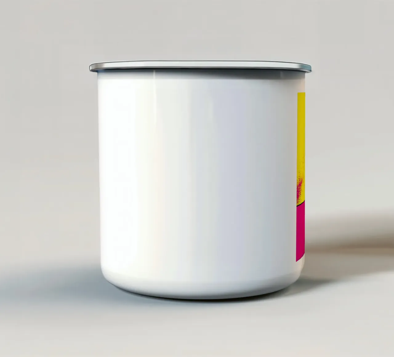Bottiglia di latte - Pop Art tazza in smalto da ColorCrash Gallery