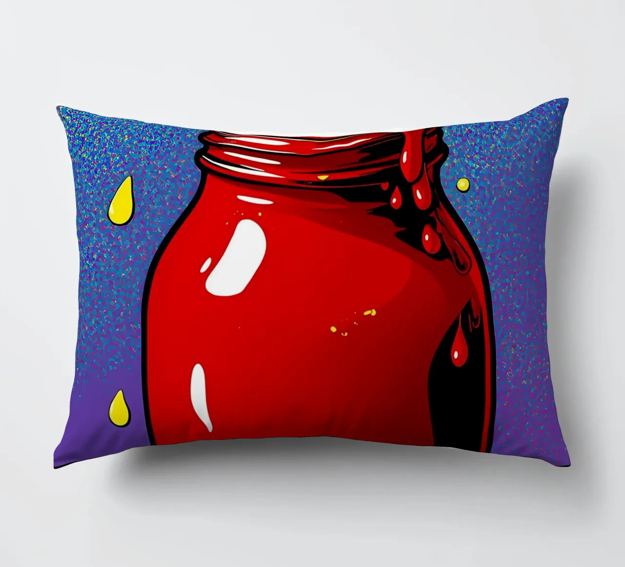 Ketchup - Pop Art cuscino da ColorCrash Gallery
