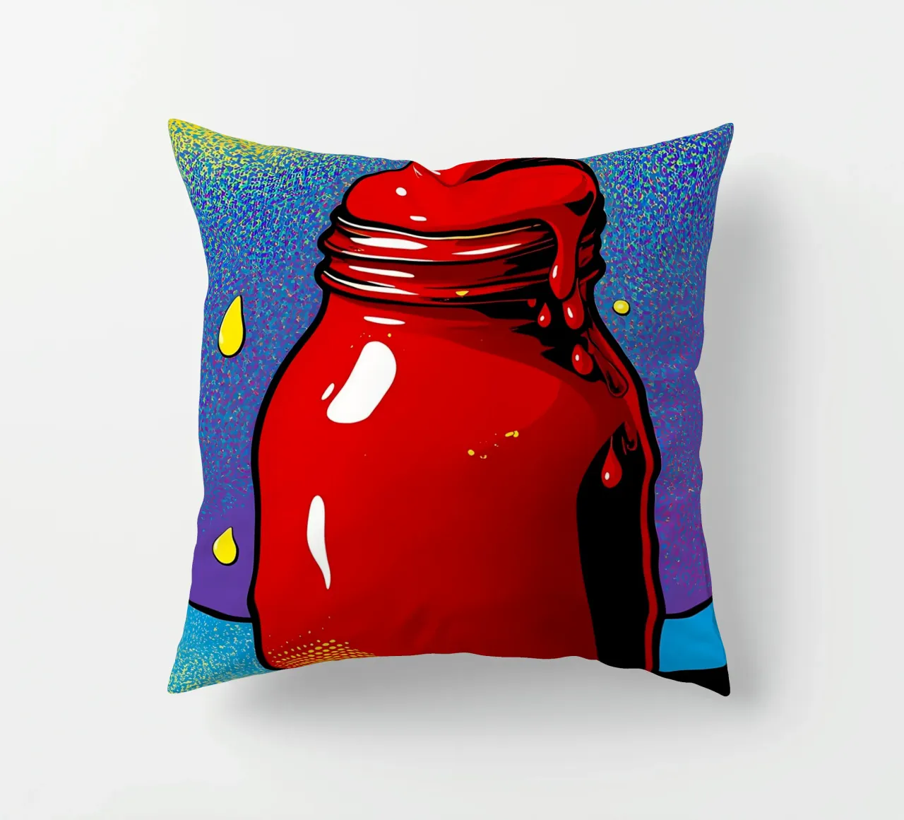 Ketchup - Pop Art cuscino da ColorCrash Gallery