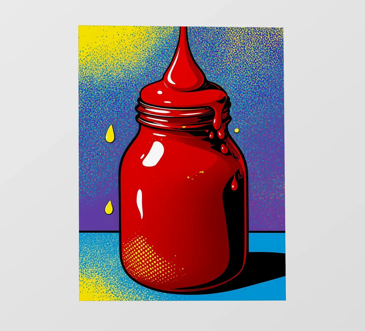 Ketchup - Pop Art telo in pvc da ColorCrash Gallery