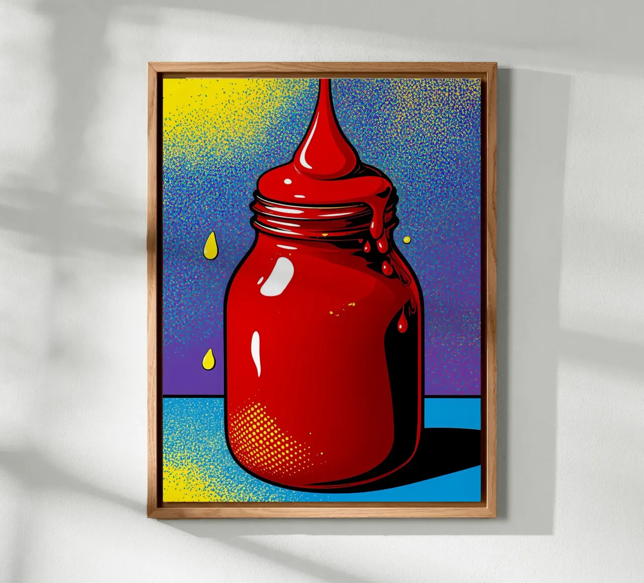 Ketchup - Pop Art alluminio dibond da ColorCrash Gallery