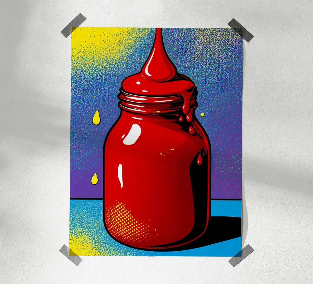 Ketchup - Pop-Art Hahnemühle von ColorCrash Gallery