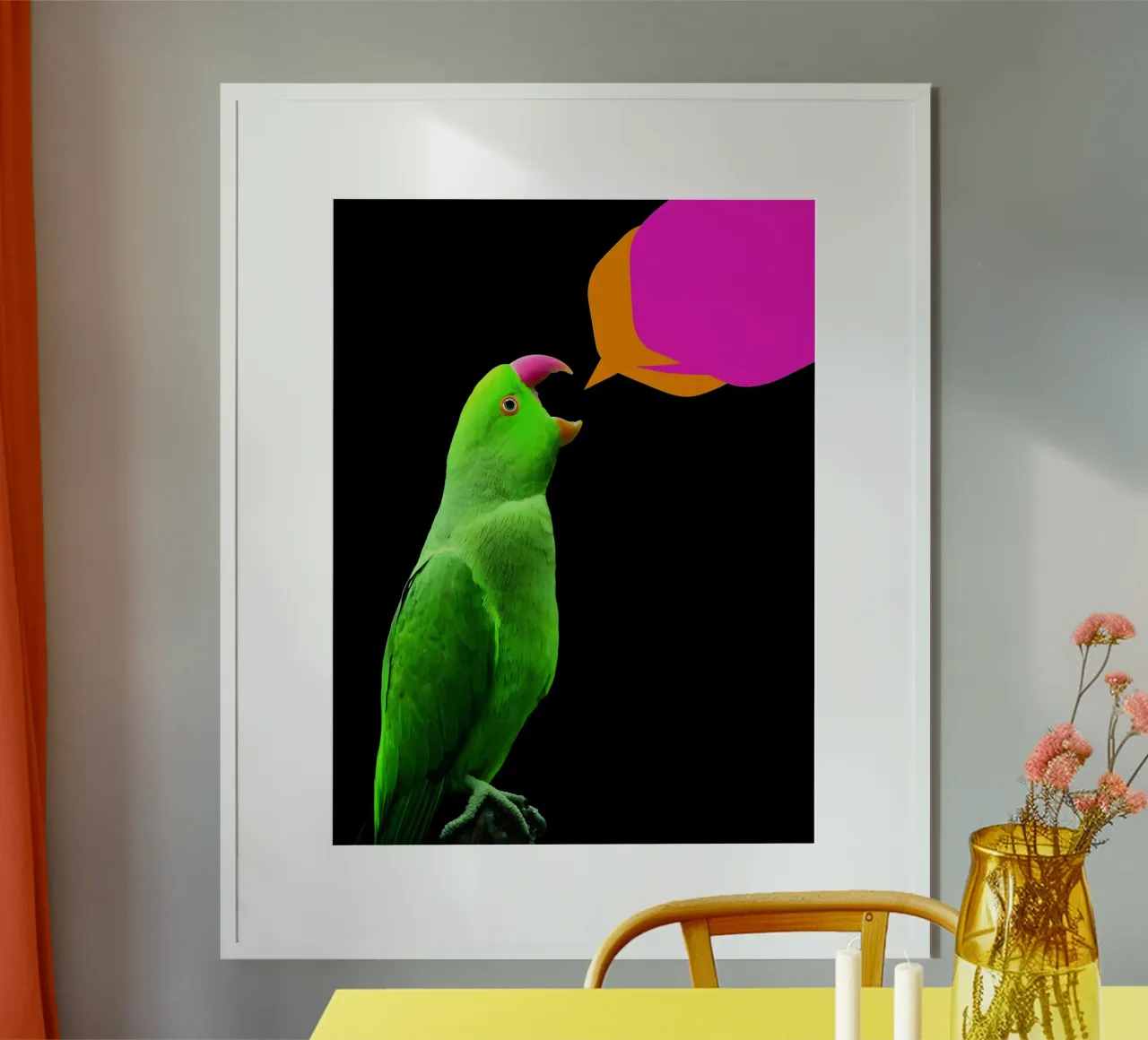 Discorso del pappagallo - Pop Art carta hahnemühle da ColorCrash Gallery