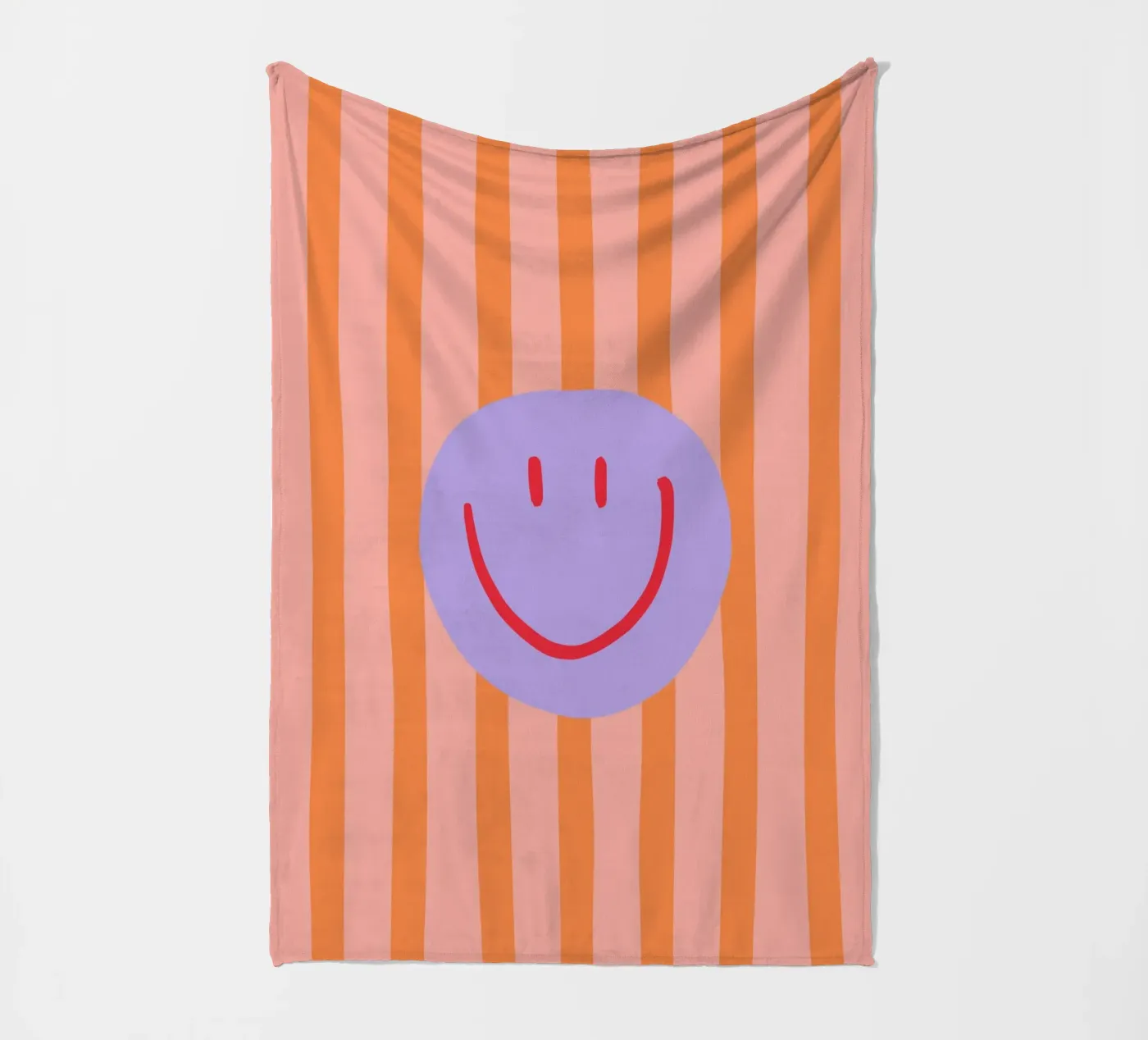 Smile Stripes Fleecedecke von KRUTH DESIGN