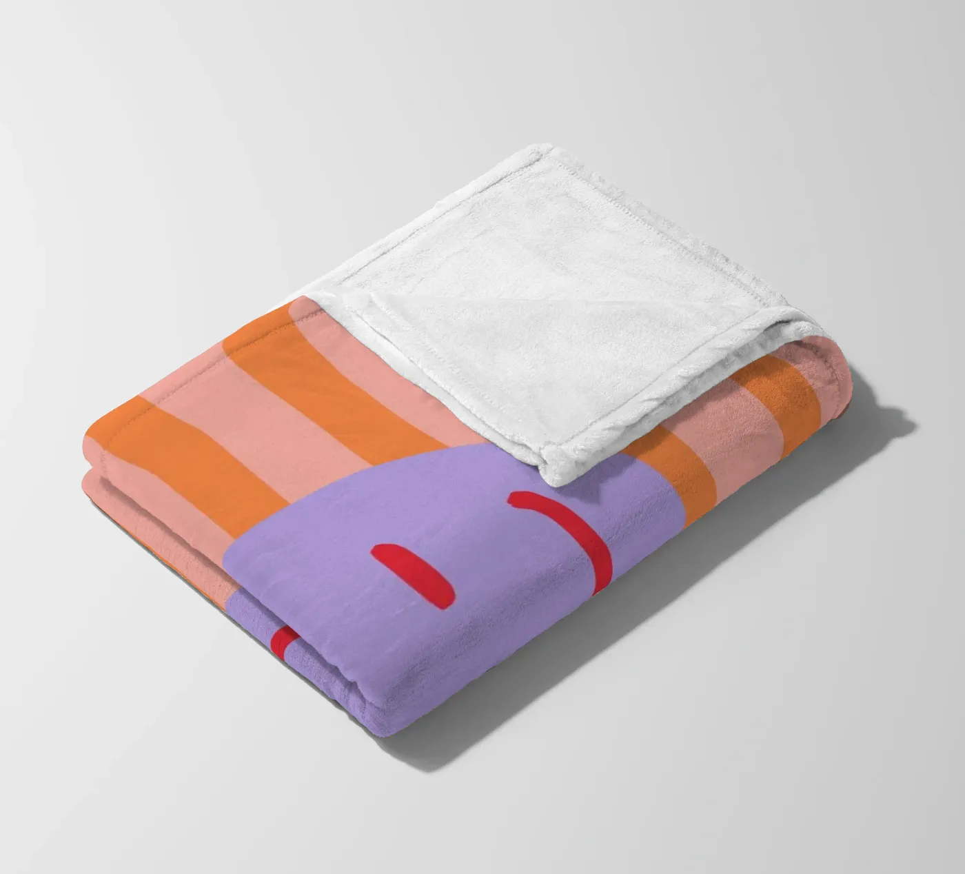 Smile Stripes Fleecedecke von KRUTH DESIGN