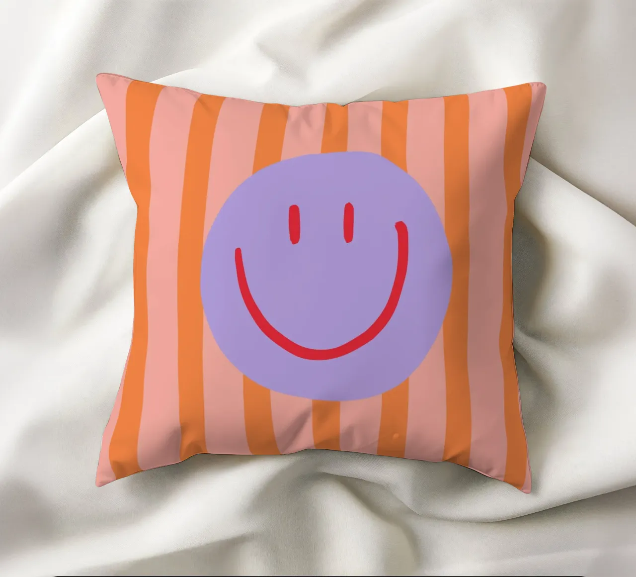 Smile Stripes decorative cushion by KRUTH DESIGN