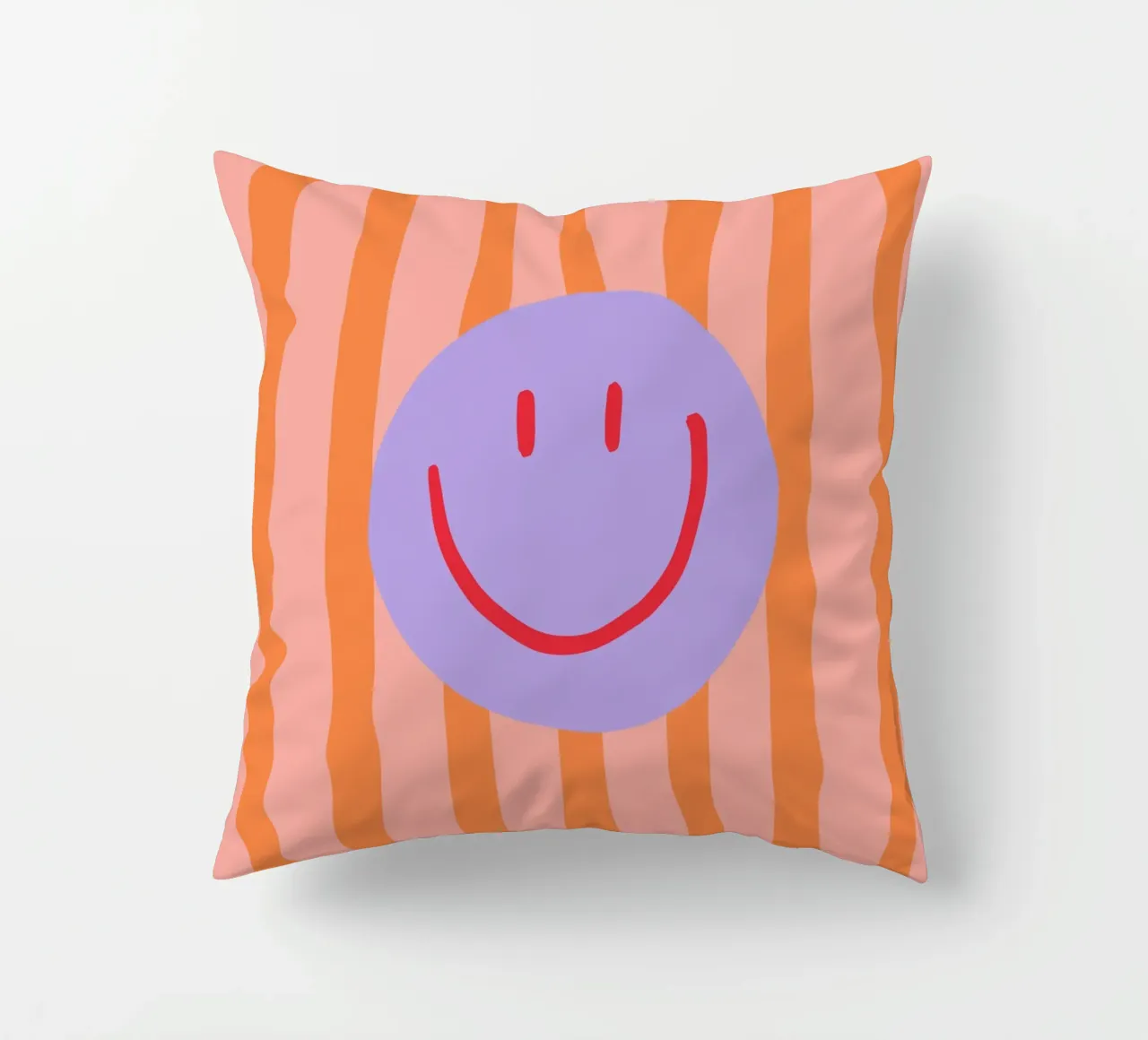 Smile Stripes Kissen von KRUTH DESIGN