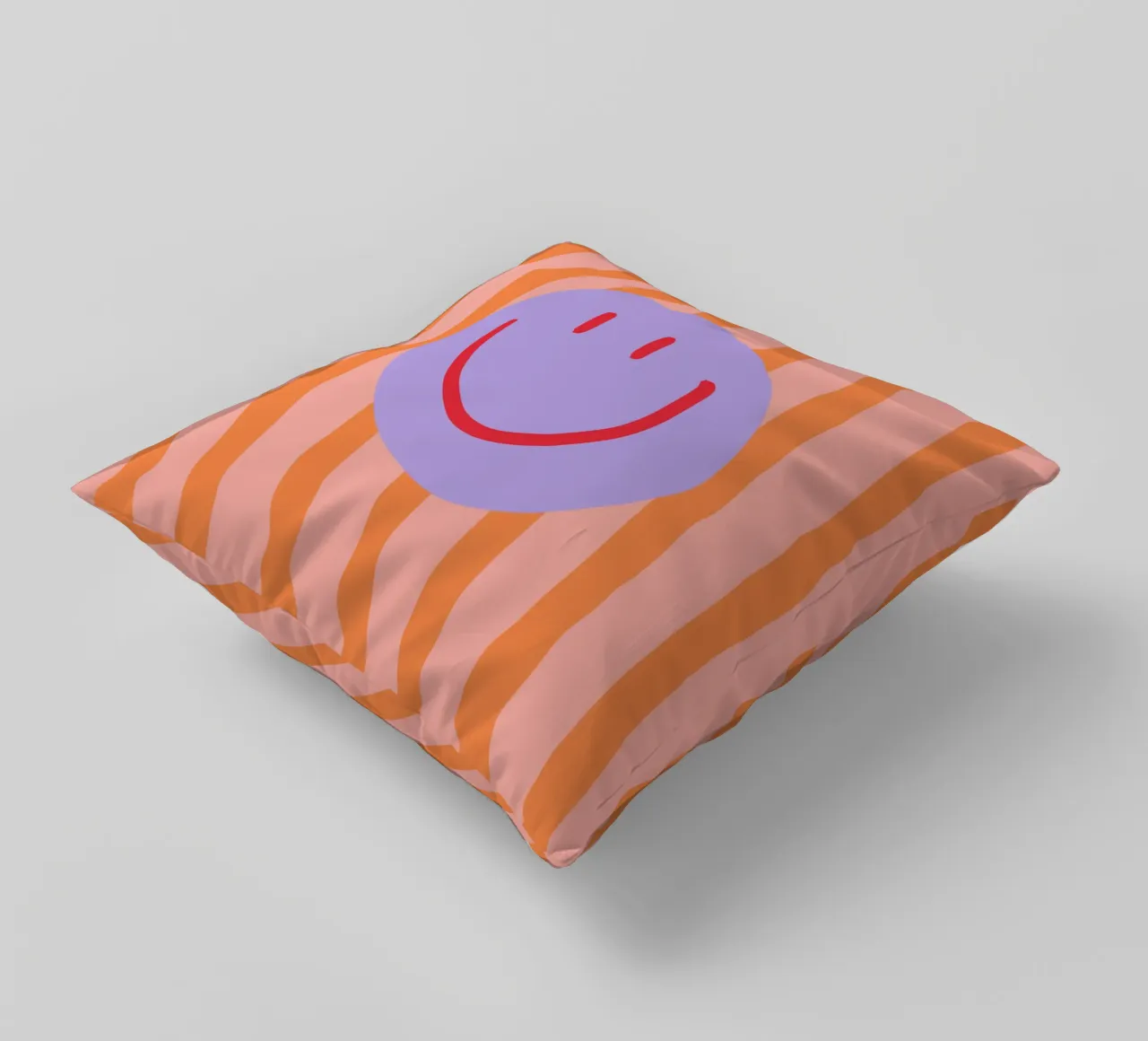 Smile Stripes Kissen von KRUTH DESIGN