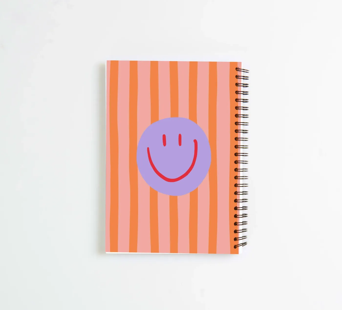 Smile Stripes spiral notebook by KRUTH DESIGN