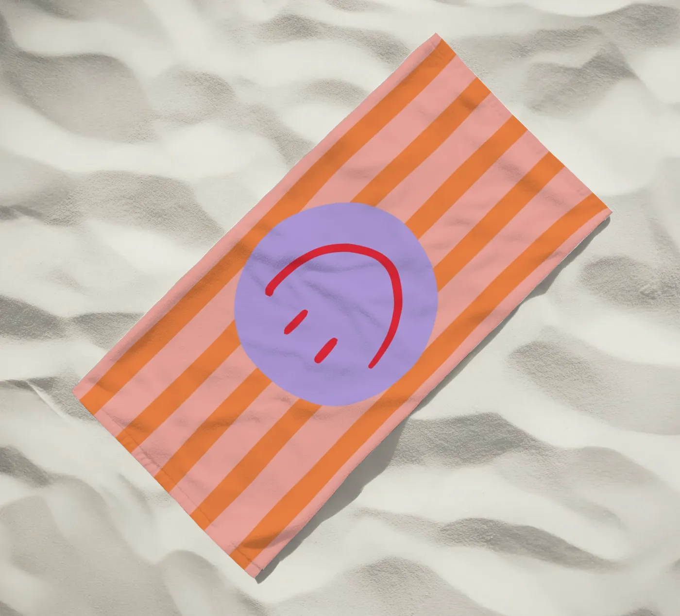 Smile Stripes Strandtuch von KRUTH DESIGN