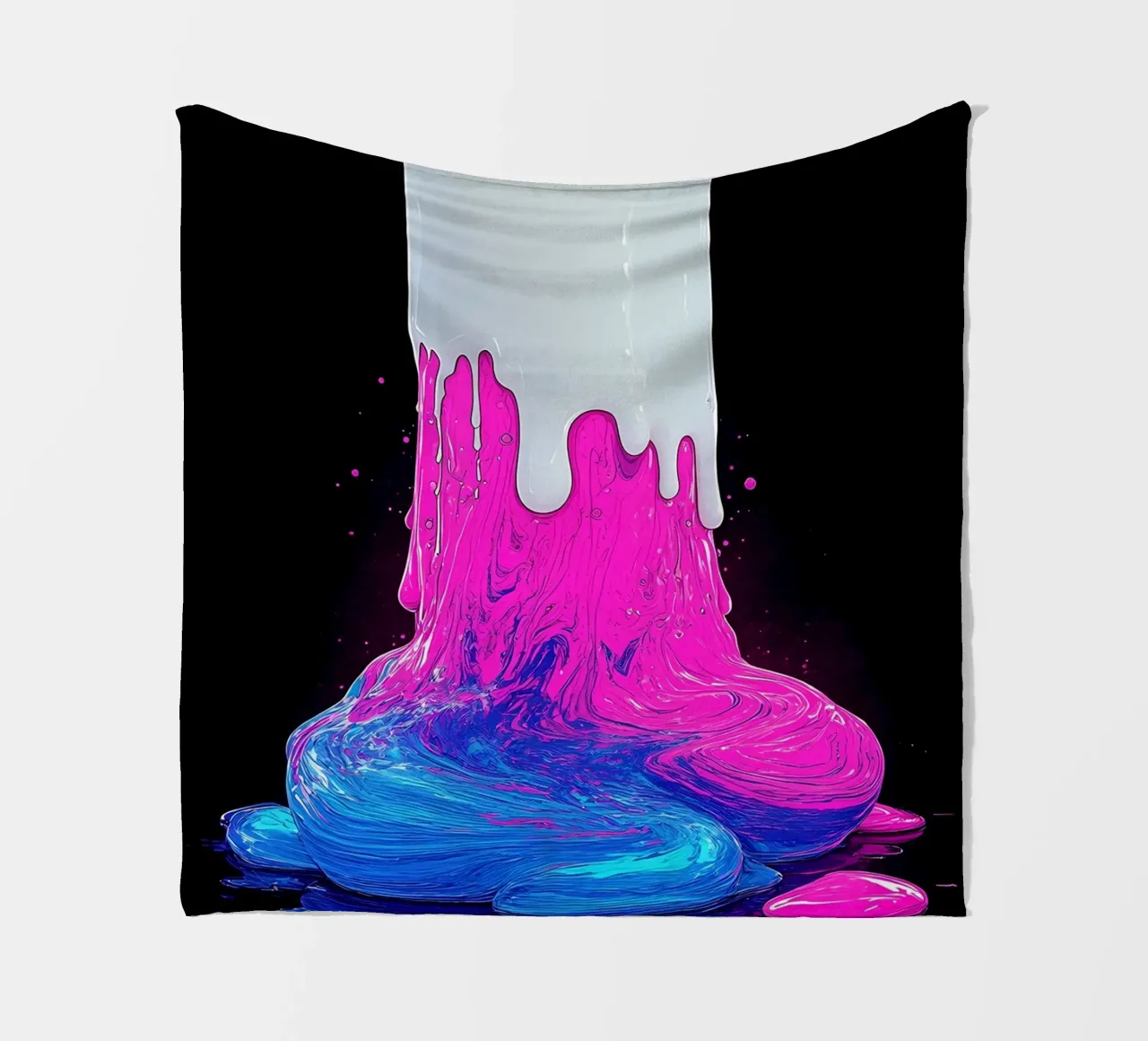 Ghiaccio colorato che si scioglie - Pop Art coperta in pile da ColorCrash Gallery
