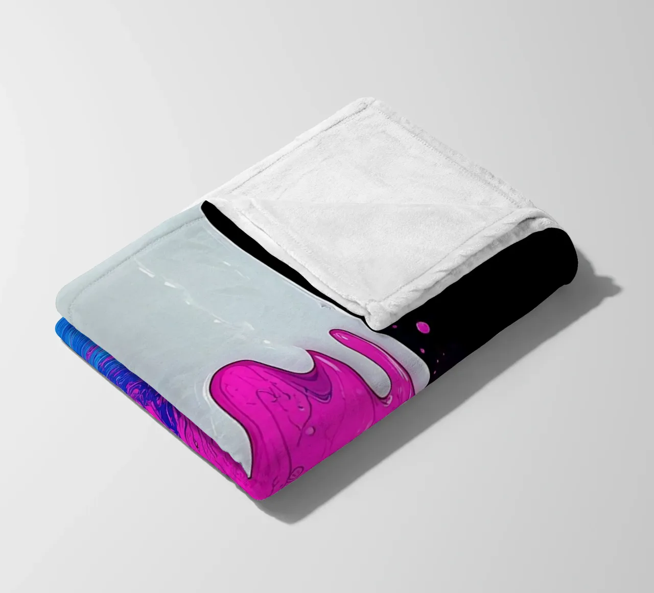 Ghiaccio colorato che si scioglie - Pop Art coperta in pile da ColorCrash Gallery