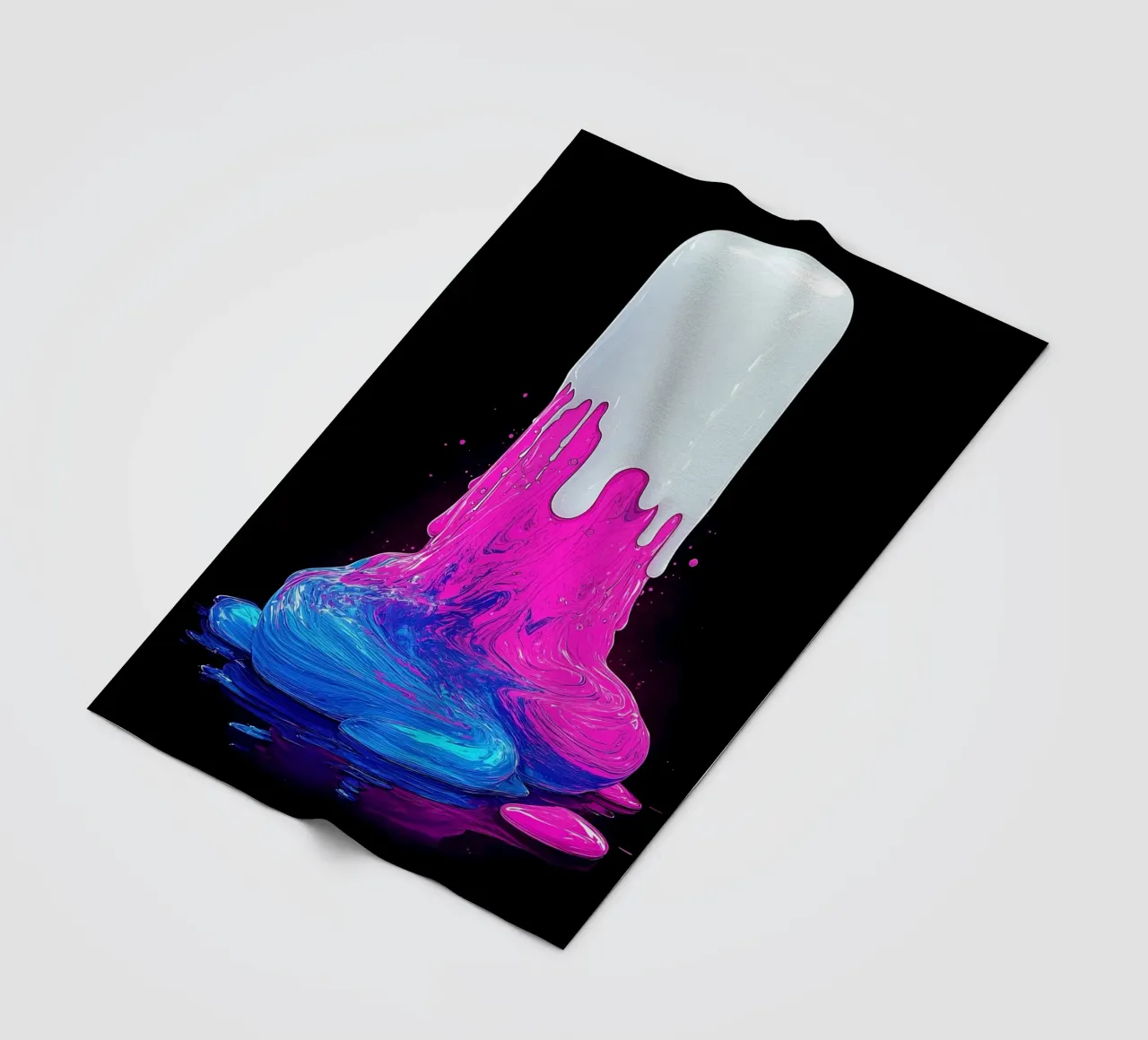 Ghiaccio colorato che si scioglie - Pop Art coperta in pile da ColorCrash Gallery