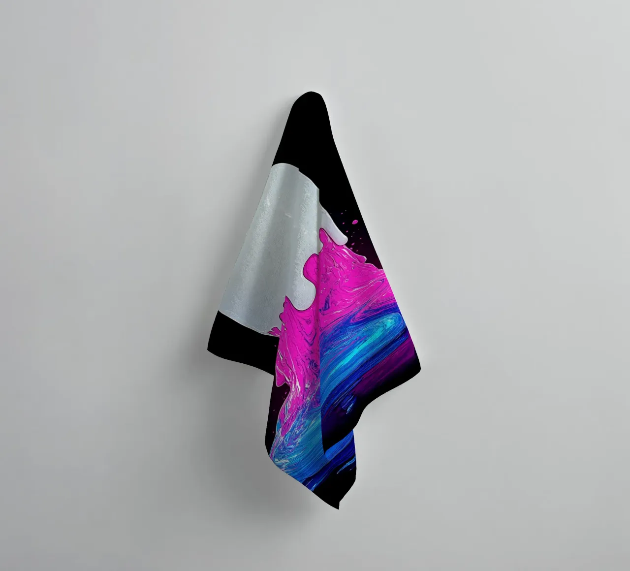 Ghiaccio colorato che si scioglie - Pop Art asciugamano da bagno da ColorCrash Gallery