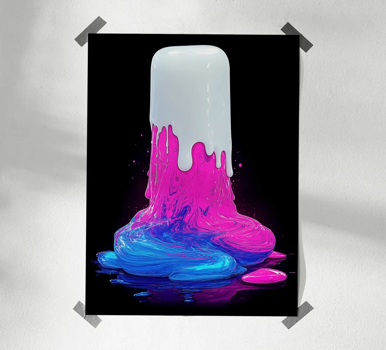 Ghiaccio colorato che si scioglie - Pop Art carta hahnemühle da ColorCrash Gallery